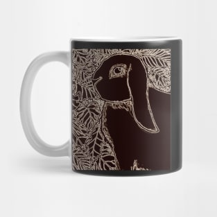 Black Lop Bunny Mug